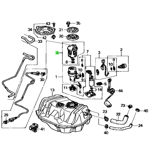 Honda OEM - Fuel Filter Accord Euro CL7