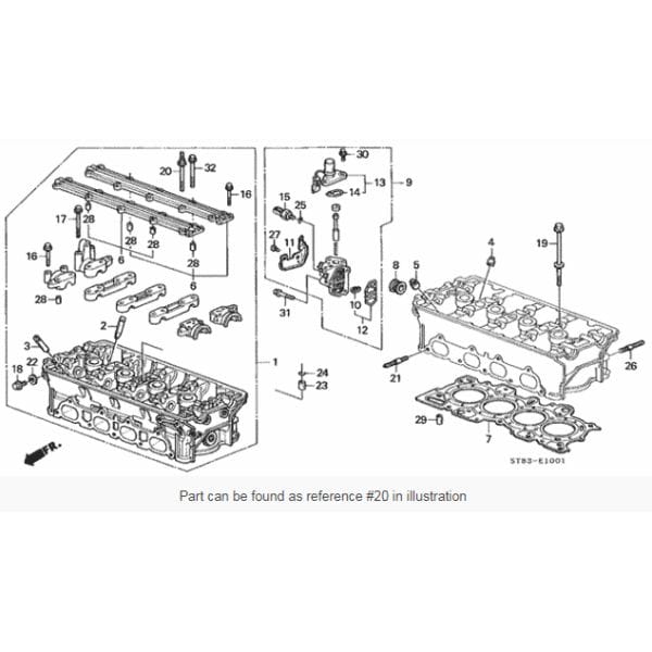 Honda OEM Cam Cap Bolt B-Series M8 W/Stud