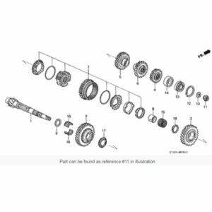 Honda OEM Transmission Final Drive Nut B-Series