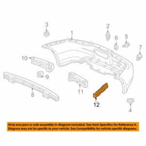 Honda OEM S2000 Rear Bumper Spacer Bracket - Left