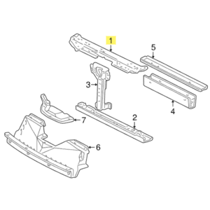 Honda OEM - S2000 Front Radiator Support Bulkhead
