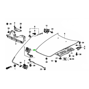 Honda OEM - S2000 AP1 AP2 Bonnet Lock Assembly