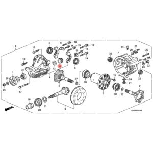 Honda OEM S2000 Differential Pinion Bearing Rear