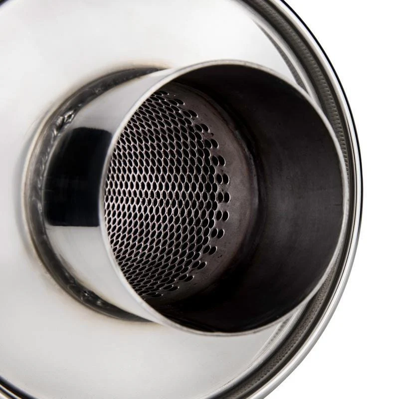 DC Sports - Universal Round Muffler 2.5" Inlet 2.5" Outlet - Image 2