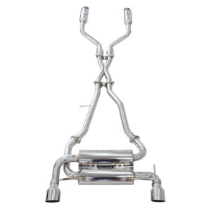 Invidia Gemini Cat Cack Exhaust w/SS Rolled Tips - Nissan 350Z Z33 02-09