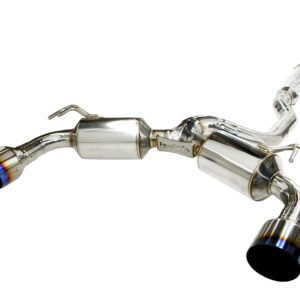 Invidia Dual N1 Cat Back Exhaust w/Ti Straight Cut Tips - Mitsubishi Evo X CZ4A