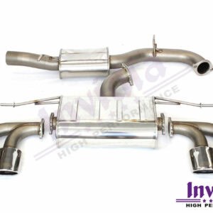 Invidia Q300 Non-Valved Catback Exhaust w/Oval SS Rolled Tips - VW Golf R Mk7