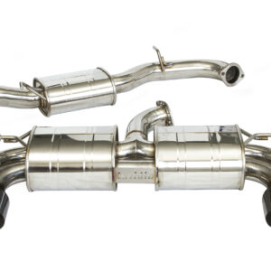 Invidia R400 "Signature Edition" Valved Cat Back Exhaust w/Round Black Tips - VW Golf R Mk7.5
