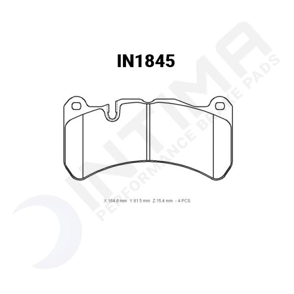 Intima RR Front Brake Pads - WRX STi 18-21, ISF, FPV 6 pot Brembo - Image 2