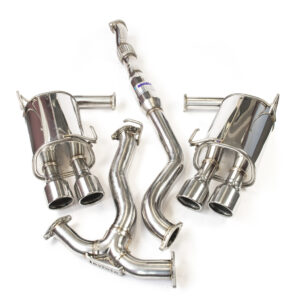 Invidia Q300 Turbo back Exhaust w/SS Rolled Tips - Subaru WRX VA 15-21 (Auto)