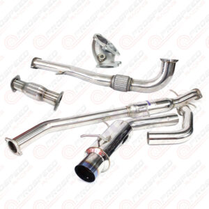 Invidia N1 Turbo Back Exhaust w/Metal Matrix Cat - Mitsubishi Evo 4-6 CP9A (Inc TME)