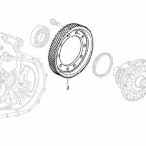 Honda OEM - K-Series 4.3 Final Drive Ring Gear