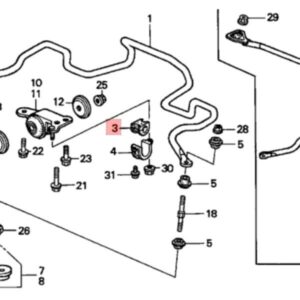 Honda OEM - 24mm Front Sway Bar Bush DC2