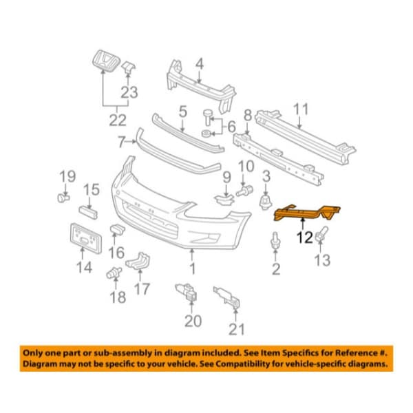 Honda OEM S2000 Front Bumper Bean - Right