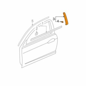 Honda OEM - Door Pillar Trim - DC5 RHS