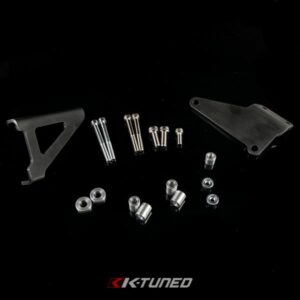 K-Tuned - Replacement Steel Alternator Brackets for A/C&P/S Eliminator Kit