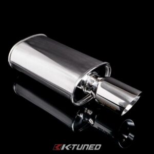 K-Tuned - Universal Muffler - Polished / Long (Center Inlet / Outlet)