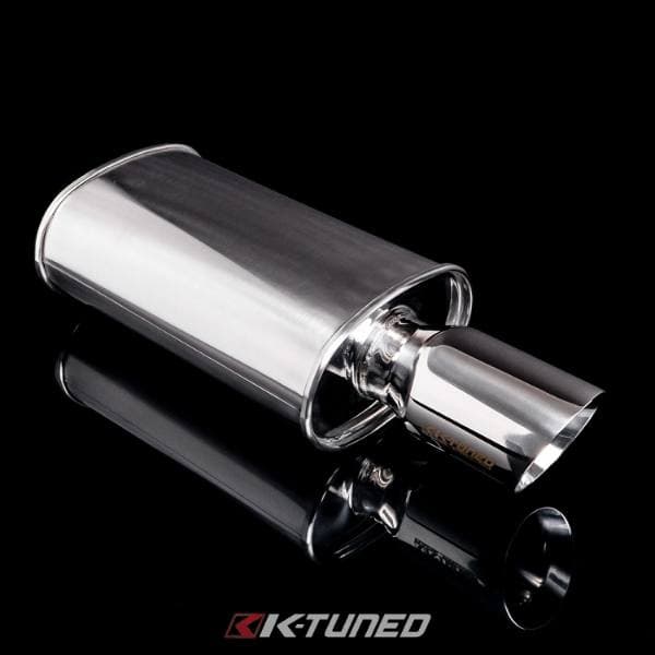 K-Tuned - Universal Muffler - Polished / Long (Center Inlet / Outlet)
