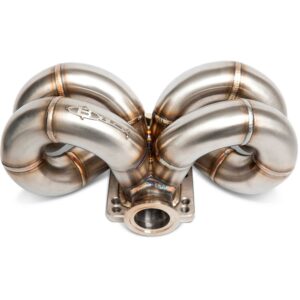 Blox Racing - Ram Horn Turbo Manifold (T3+T4 Dual Pattern 46mm) - Honda B-Series